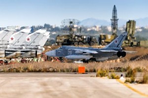 Căn cứ không quân Hmeymim dành cho Nga ở Syria.