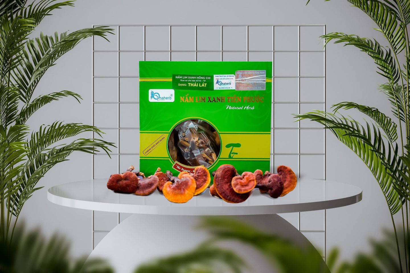 Nấm Lim Xanh Tiên Phước dạng thái lát